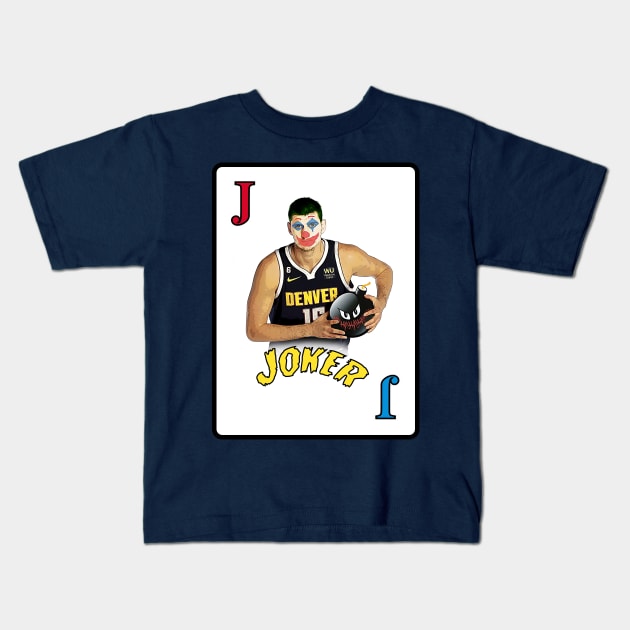 Nikola Joker Jokic Kids T-Shirt by LPdesigns